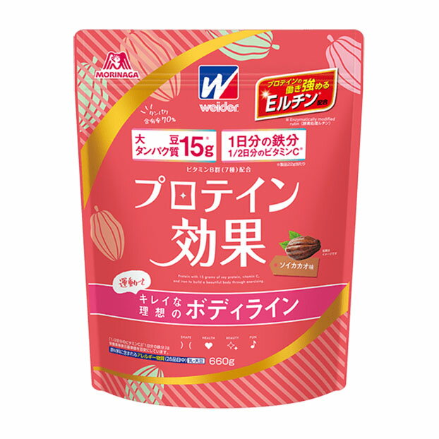 森永製菓 ウイダー プロテイン効果 ソイカカオ味 約30回分 660g