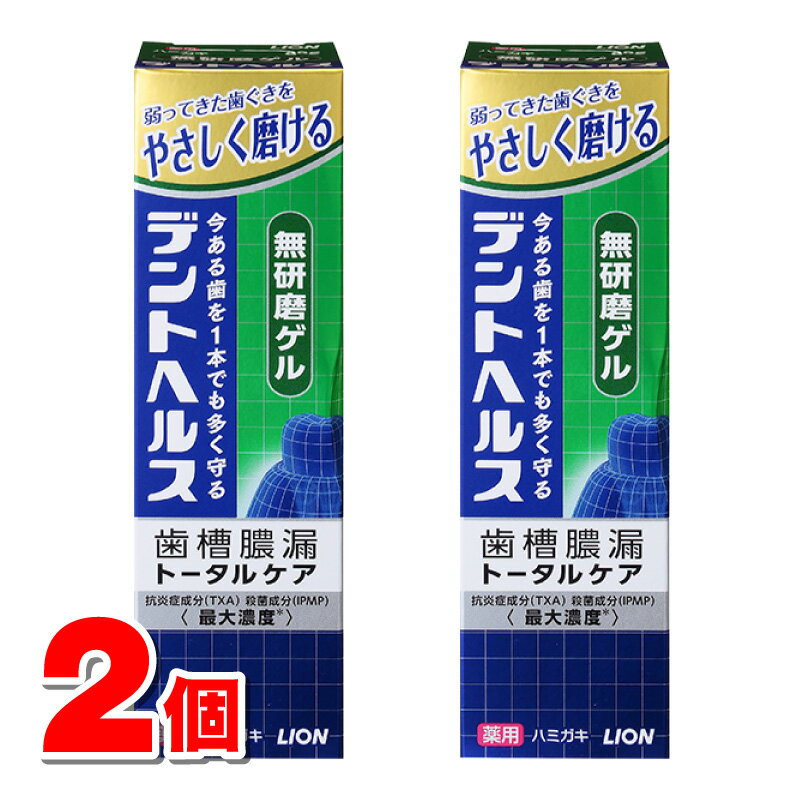 【医薬部外品】 ライオン デントヘルス 薬用ハミガキ 無研磨ゲル 85g ×2個 ★