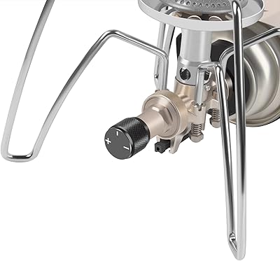 st310 レギュレーターストーブ専用火力調節ノブ ST-310専用つまみ 火力自在調節 シングルバーナー 取り付け簡単 アルミニウム製 固定用レンチ付き ブラック