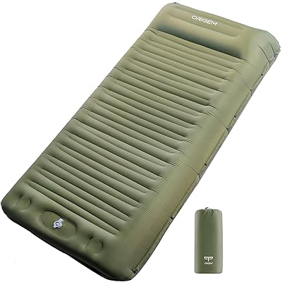 エアーマット【厚さ14CM・超軽量】キャンプ マット 車中泊マット 足踏み式 無限連結可能 枕付き 寝心地よい エアマット キャンプ アウトドア 災害用マット キャンプ用品 テントマット 車中泊 厚手 軽量 防水防潮 持ち運び便利 簡単収納 収納袋付