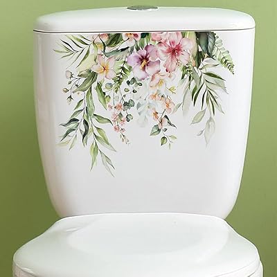 トイレ 便器 シール ウォールステッカー可愛い壁シール トイレ シール 緑の藤 観葉植物 花 猫 トイレタ..