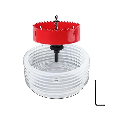 2PCS 105mm ホールソー そし125mmて ダストカバー 電動ドリル 木材のに 薄い金属板 鉄アルミ石膏ボード プラスチック PVC DIY ホールカッター