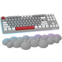 キーボードリストレスト 白 キーボード クッション雲状手首 低反発PU材質 疲労軽減 柔らかい素材 通気性 肌に刺激なし アームレスト 滑り止めベース メモリー...