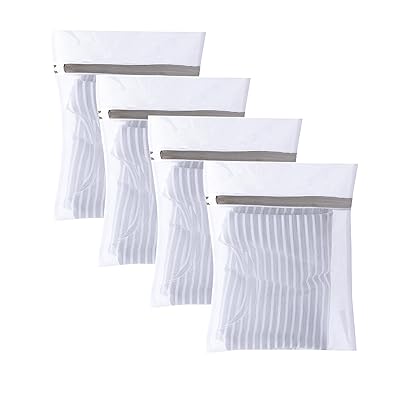 洗濯ネット ランドリーネットバッグ (30cm×40cm 4枚入り) 角型 細かい網目 メッシュ 丈夫 耐久性 型崩れ防止 絡み防止 衣類損傷防止 家庭用 旅行...
