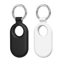 【2枚セット】For Galaxy SmartTag2 トラッカー ケース Galaxy SmartTag2 用 シリコーン 保護ケース 紛失防止用のフックを搭...