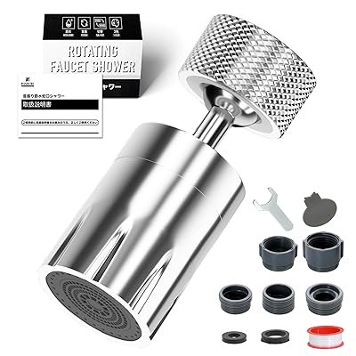 蛇口シャワーヘッド 水道 蛇口 シャワー 【首振り自在・節水率約40％・切替簡単】 首振りシャワーヘッド 節水 蛇口 先端 キッチン蛇口シャワー 後付け 水はね防止 水漏れ対策 切替可能 回転式 キッチン 浴室 台所 シンク 洗面台 トイレに適用 掃