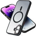 【米軍規格・MagSafe対応・指紋防止】iphone 16用 ケース magsafe 耐衝撃 黄変防止 薄型 レンズ保護 ịPhone16 指紋防止 傷に強い 滑り止め 米軍MIL規格・Magsafe対応 PC背面 マット仕上げ 全面保護 ワイヤレ