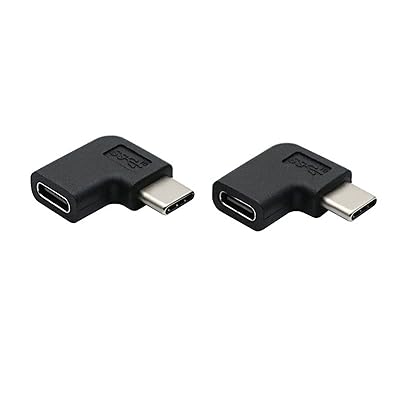 【2個セット】USB Type C 変換 L字 USB3.1 タイプc 変換アダプタ 90度 オス メス USB c コネクター 延長アダプタ 【2個セット】USB Type C 変換 L字 USB3.1 タイプc 変換アダプタ 90度 オス メス USB c コネクター 延長アダプタ