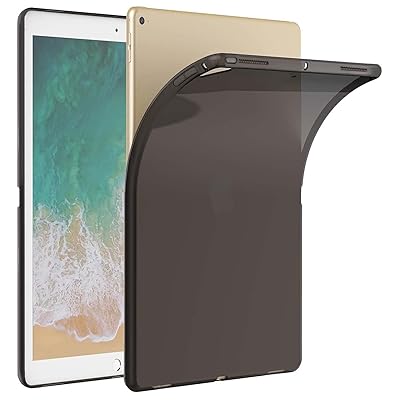 iPad Pro 12.9インチ 2015 / 2017 ブラッククリアケース、シリコンケース 柔軟なソフトTPUシリコン保護カバー 2015&2017 iPad Pro 12.9インチ用 iPad Pro 12.9インチ 2015 / 2017 ブラッククリアケース、シリコンケース 柔軟なソフトTPUシリコン保護カバー 2015&2017 iPad Pro 12.9インチ用