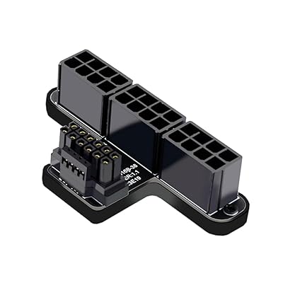 アダプター 12VHPWR ATX3.0 PCI-E 5.0 パワーモジュラーから3つのATX 8Pアダプター 4080 5090TI 16ピン 12+4P グラフィックスカード用 (上向き90度)