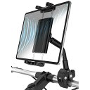 【2024強化版アーム】 自転車 タブレット ホルダー バイク アーム ipad スタンド ロードバイク用 スマホ & アイパッドホルダー 360度回転 落下防止 耐久性 脱着簡単 4-13インチ多機種対応:iPad Pro 12.9 11 9.7