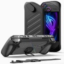 ModCase ROG Ally X用 取り外し可能なフロントシェル、保護ケース、メタルブラケットとストラップ ASUS ROG Ally Xアクセサリーと互換...