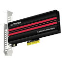 PA19 M.2 NVMe - PCIe 5.0 X4アダプタ、M.2 NVMe SSD用、大型アルミヒートシンクカバー、レギュラー/ロープロファイルブラケット