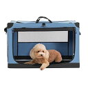 ソフトクレート ペットケージ 犬用クレート 中型ペット 折り畳み ペットハウス 猫犬兼用 組み立て簡単 カバーが取り外し可能 ハンドル付き ポケット付き 持ち運び 3つの出し入れ口 通気 しっかり アウトドア 急に来客時 病院 キャンプ S-Plus