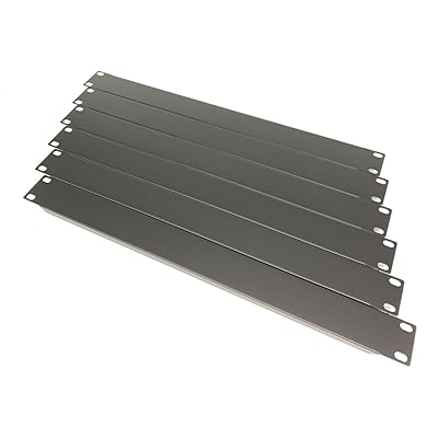 - 6個パック ブランクラックパネル 金属ラックマウントフィラーパネル サーバーラックエンクロージャーまたはキャビネット用 1U ブラック 台湾製