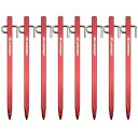 【業界初】 鍛造ペグ アルミ製 ペグ 20cm/30cm 4本/8本セット 一体成型 ステンレス製フック テントペグ 超軽量 高強度 錆びにくい テント用 ター...