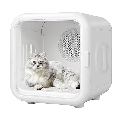 ペットドライヤー ペット乾燥機 ドライヤーハウス 猫 ドライヤー ペットドライルーム 犬 猫乾燥機 ペットドライヤーボックス 静音 風速調整 温度調節 多頭飼 ...