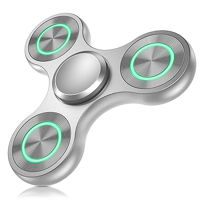 ハンドスピナー 夜光 高級 ストレス解消 グッズ かっこいい メタル製 ハンドスピナ...