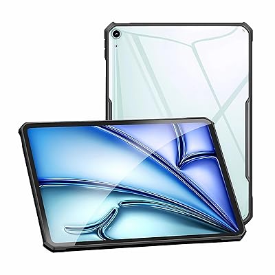 For iPad Air 11インチ 2025(M3) ケース iPad Air 11インチ 2024(M2) ケース 落下防止 SGS認証 耐衝撃 米軍規格 滑り止め 黄ばみ防止 TPU＋PC素材 軽量 iPad Air(M3) 保護 カバー (ブ