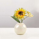一輪挿し花瓶おしゃれいちりん挿し陶器花瓶かびん小型仏壇用ミニ花器ボールかビン 1個入り フラワーベース 陶器花器 セラミック 生け花用カビン (虹色)