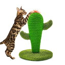 サボテン 猫 爪研ぎ 猫 つめとぎ ポール 天然サイザル麻 可愛いインテリア 安定 長持ち 組み立て簡単