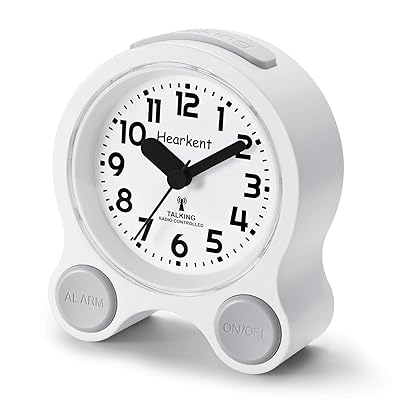 【日本語音声読み上げ電波時計】ボタン押下で時間・日付読み上げ/連続秒針＆無音動作（カチカチ音なし..