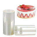 ケーキフィルム 透明 ケーキカラー ケーキ用サイドフィルム 保護膜テープ ムースフィルム ケーキ飾り ベーキング 固定用(15cm*10m)
