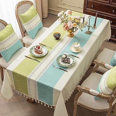 テーブルクロス 撥水 北欧 table cloth 長方形 無地 防水 防油 汚れ防止 おしゃれ 厚手 高級テーブルクロス フリンジ付き 滑り止め 正方形 装飾 生地 イベント ダイニング テーブルクロス