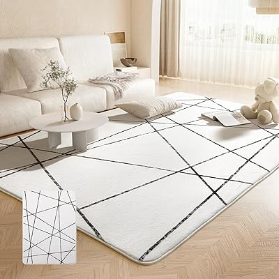 カーペット ラグ マット 3畳 極厚 2cm ふわふわ肌触 低反発 厚手 洗える オールシーズン 滑り止め 地毯 じゅうたん 絨毯 防音 フローリング クッションマット 200*250cm ホワイト 白 ホットカーペット対応