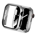 対応 Apple Watch ケース 42mm アップルウォッチ10 カバー Apple Watch 10 カバー 対応 アップルウォッチ ケース ガラスフィルム 一体型 PC素材 耐衝撃 全面保護 対応 42mm シルバー(2)