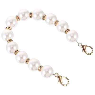 パールストラップ バッグ持ち手 持ち手 ビーズ持ち手 取っ手 ビーズストラップ 交換用バッ