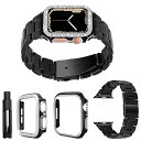 for Apple Watch 用 バンド ウォッチバンド 樹脂バンド 2個の保護ケース付き ダイヤモンド Apple watchケース 長さ調整ツール付き Apple Watch 交換バンド ステンレス留め金 軽量 装着簡単 ビジネスバンド App