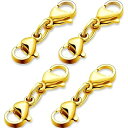 【サージカル ステンレス鋼制】カニカン 10mm 8個 ネックレス 留め具 ブレスレット クラスプ エンドパーツ ジュエリー アクセサリーパーツ 延長用金具 D...