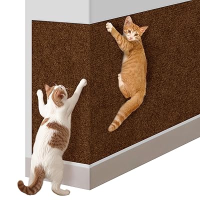 猫 爪研ぎ 爪研ぎシート DIY自由な組み立て 自由にカット可能な粘着式猫 爪研ぎシート 壁に貼る 耐摩耗 厚手 家具保護 傷防止 簡単剥離 猫 壁紙保護シート 猫のツリースタンドの交換部品 四季対応 多用途 ストレス解消 運動不足改善 ネコ用品 (