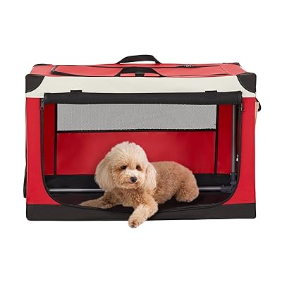 ソフトクレート ペットケージ 犬用クレート 中型ペット 折り畳み ペットハウス 猫犬兼用 組み立て簡単 カバーが取り外し可能 ハンドル付き ポケット付き 持ち運び 3つの出し入れ口 通気 しっかり アウトドア 急に来客時 病院 キャンプ S-Plus