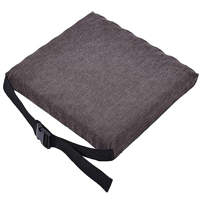 座布団 子供 椅子クッション ピアノの椅子用クッション 高反発座布団 波型構造 スクール座布団 姿勢矯正クッション 35*32*5cm厚み 蒸れない 学童クッション 洗える 滑り止め ベルト付きブラウン