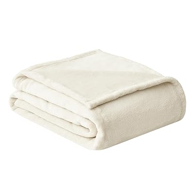 毛布 膝掛け シングル ブランケット ぶらんけっと 140x200cm おしゃれ ホワイト 白 洗える 春夏用 フランネル もうふ マイクロファイバー フリース...