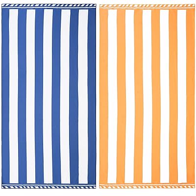 ビーチタオル90×180CM大判サイズ 防砂 薄手 ポーチ付き 旅行 マイクロファイバー 吸水 速乾 軽量 ビー..