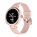 スマートウォッチ レディース iphone アンドロイド対応 レディース 丸型 腕時計 歩数計 活動量計 Smart Watch Women 1.09インチ高精細画面 生理周期管理 文字盤自由設定 技適認証済み Lynn