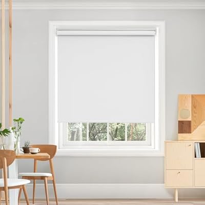 プルコード式 ロールスクリーン 幅160丈180cm ホワイト ロールカーテン 1級遮光 100%遮光 保温 断熱 遮..