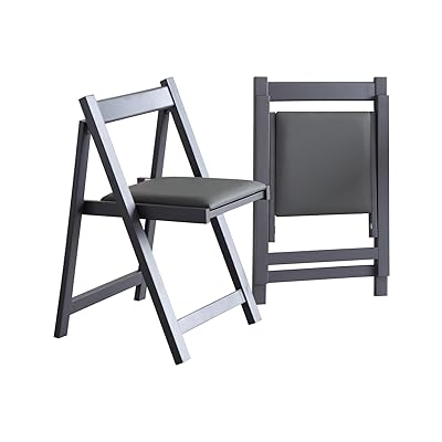 ダイニングチェア 折りたたみ椅子 2脚セット 木製 折りたたみチェアコンフォートシート クッション付き..