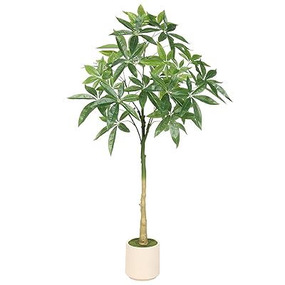 人工観葉植物 パキラ 多幸の木 122cm 光触媒 フェイクグリーン 鉢植え 観葉樹 造花 室内空気清浄 ギフトにも最適 オフィス用