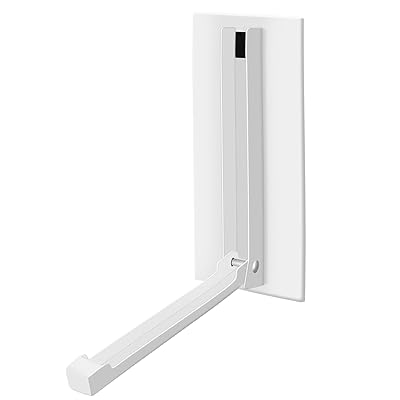 マグネット 折り畳み ハンガー ドアハンガー 玄関扉 収納 取り付けが簡単 ホワイト 使用時：約W8×D16.5×H18cm 収納時：約W8×D3×H18cm