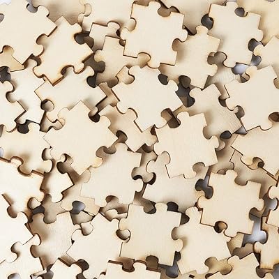 Beadthoven 約200個入り 原木色 木製スライス 木材チップ パズル 木製タグ 木片 絵画可 天然木 カード DIY パーティー 部屋飾り ホーム装飾...