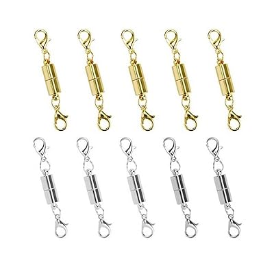 ネックレス 留め具 マグネット留め具 磁気クラスプ エンドパーツ ジュエリー アクセサリーパーツ 延長用金具 バレンタイン ギフト ホワイトデー プレゼント D...