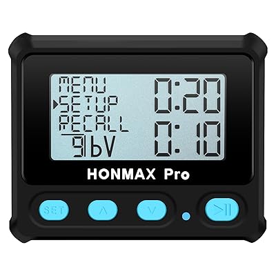 8100 プロフェッショナルインターバルタイマーとストップウォッチ-ブラック。