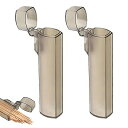 綿棒ケース 携帯用 爪楊枝ケース 2個セット 8*1.5cm 爪楊枝入れ 薬入れ 綿棒入れ 小物入れ 携帯