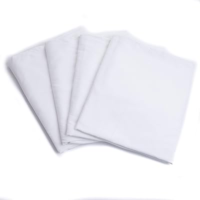 敷きシーツ フラットシーツ シングル ホワイト （150cm×250cm）業務用 ベッドシーツ 4枚組 マッ