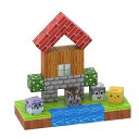 マグキューブ マグネットビルディングセット マグネットブロック 積み木 磁気おもちゃ 立体パズル マグネットパズル DIY 子供 おもちゃ X75-ミニ牧場(46pcs)(3)