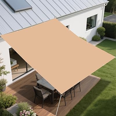 日除けシェード 日よけ 暑さ対策 雨除け撥水防水 サンシェード 400Dポリエステル ハトメ式強度UP PU塗装 紫外線UVカット ベランダ オーニング 芝生 庭園 プール 池 デッキ カイルヤード 中庭 裏庭 ドアヤード 公園 カーポート パーゴラ